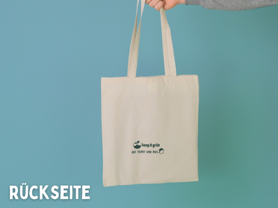 Tragetasche - "Naturgarten statt Kunstrasen" aus Baumwolle