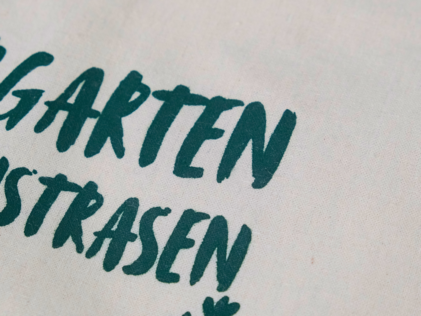 Tragetasche - "Naturgarten statt Kunstrasen" aus Baumwolle