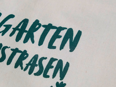 Tragetasche - "Naturgarten statt Kunstrasen" aus Baumwolle