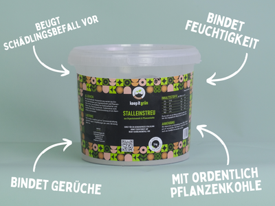 Premium Stalleinstreu mit Pflanzenkohle (5kg)