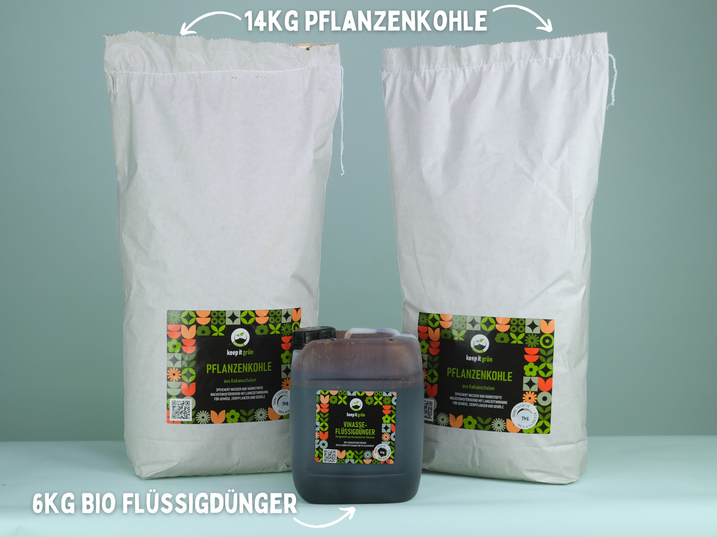 Pflanzenkohle Starterset (14kg)