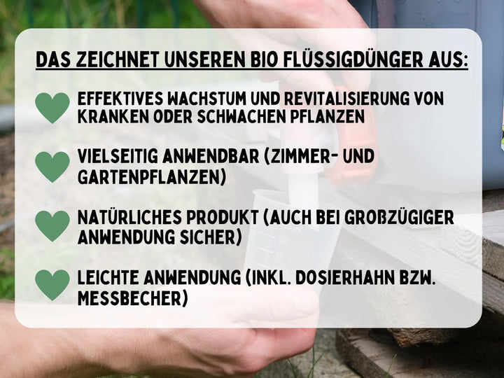 Bio-Flüssigdünger für kräftiges Pflanzenwachstum 💚 – keep it grün