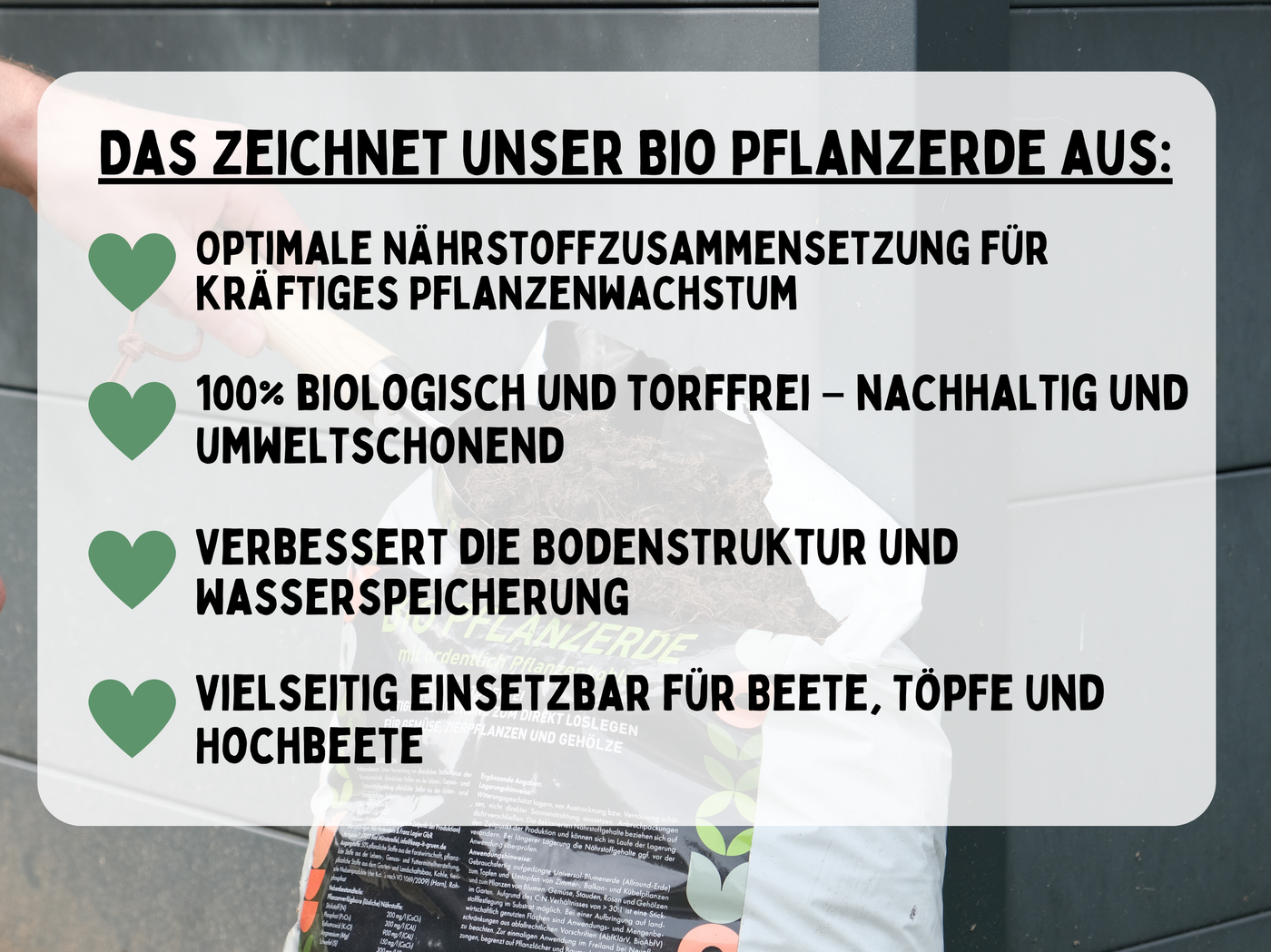 Bio Pflanzerde mit Pflanzenkohle 20l (torffrei)