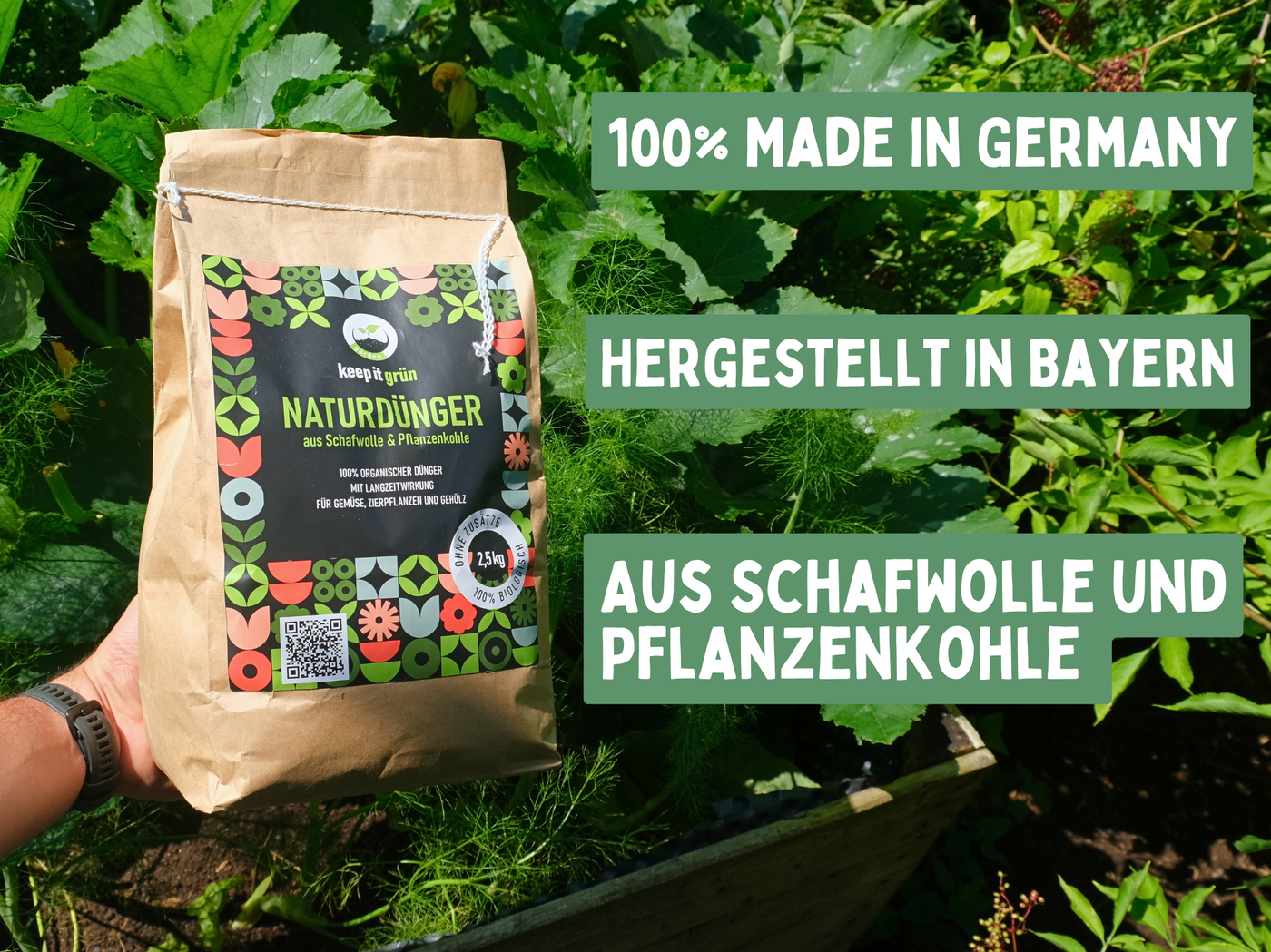 Bio Naturdünger mit Pflanzenkohle (2,5kg)