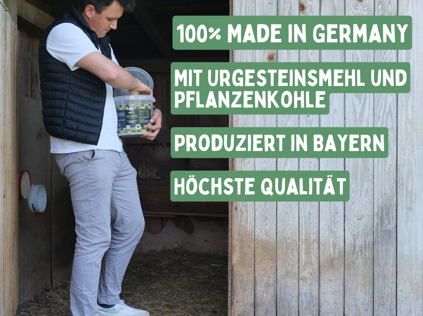 Premium Stalleinstreu mit Pflanzenkohle (5kg)