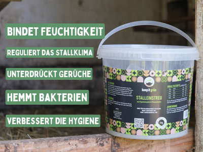 Premium Stalleinstreu mit Pflanzenkohle (5kg)