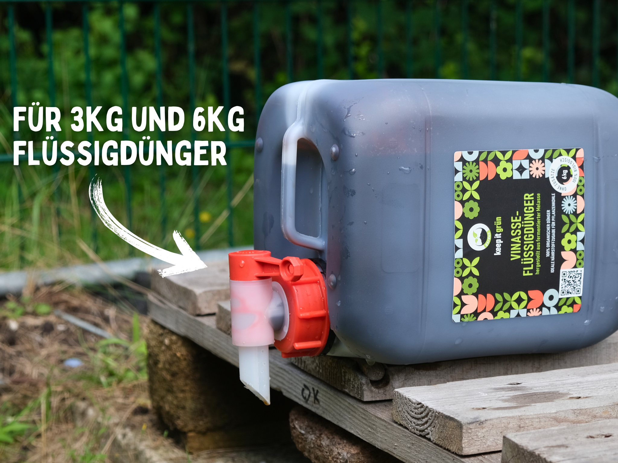 vinasse dünger Dosierhahn für Bio Flüssigdünger (Vinasse) 3kg – keep it grün