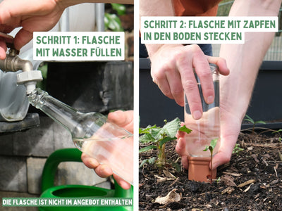 Bewässerungszapfen für Glasflaschen