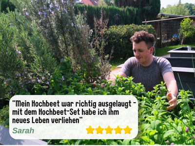 Pflanzenkohle Hochbeet-Set