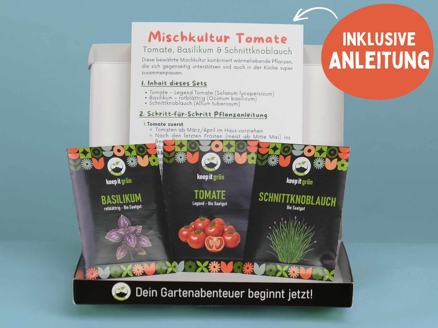 Bio Saatgut Mischkultur-Set 'Tomate' – keep it grün