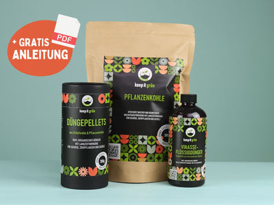 Pflanzenkohle Hochbeet-Set