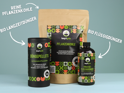 Pflanzenkohle Hochbeet-Set