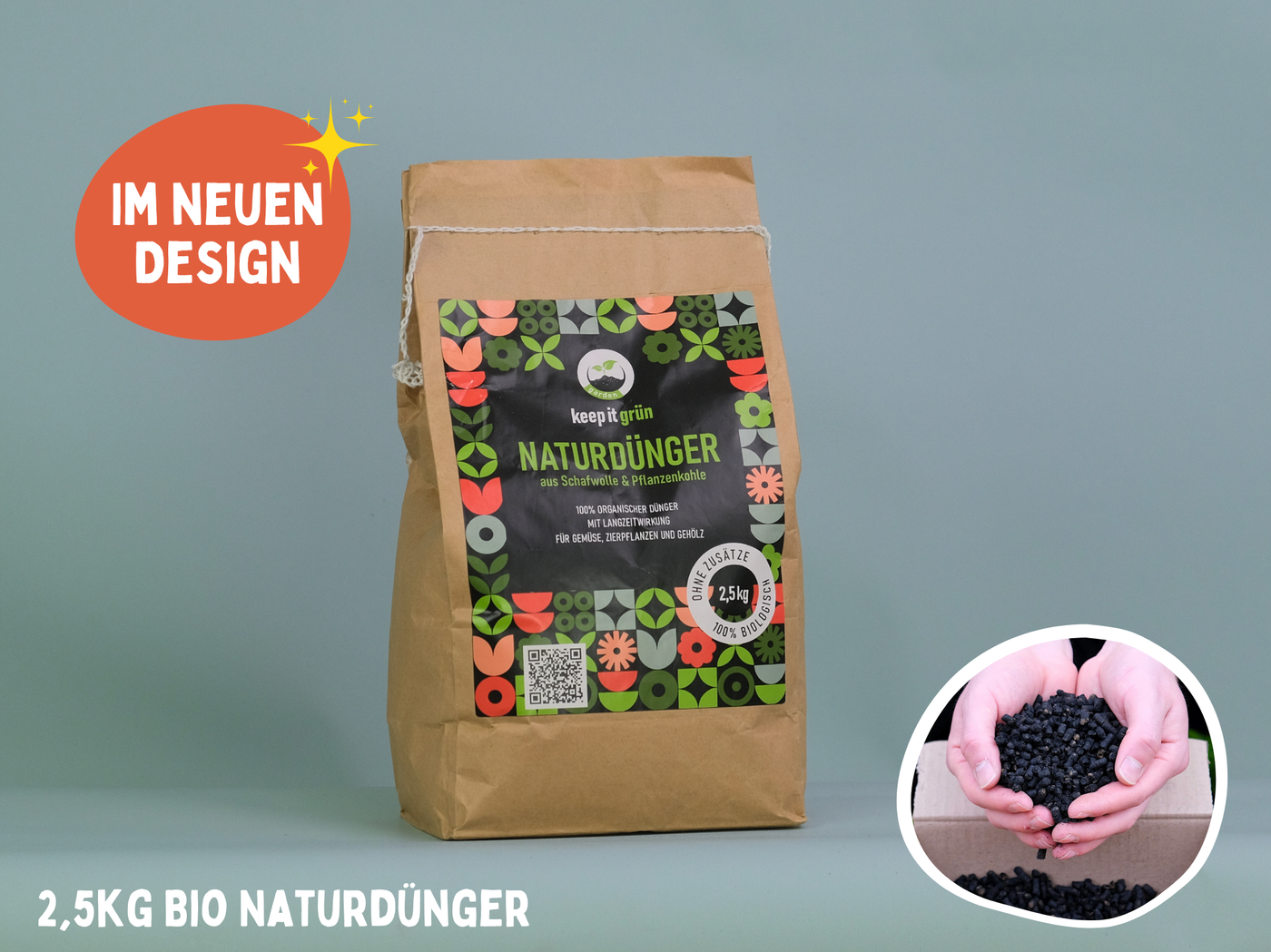 Bio Naturdünger mit Pflanzenkohle (2,5kg)