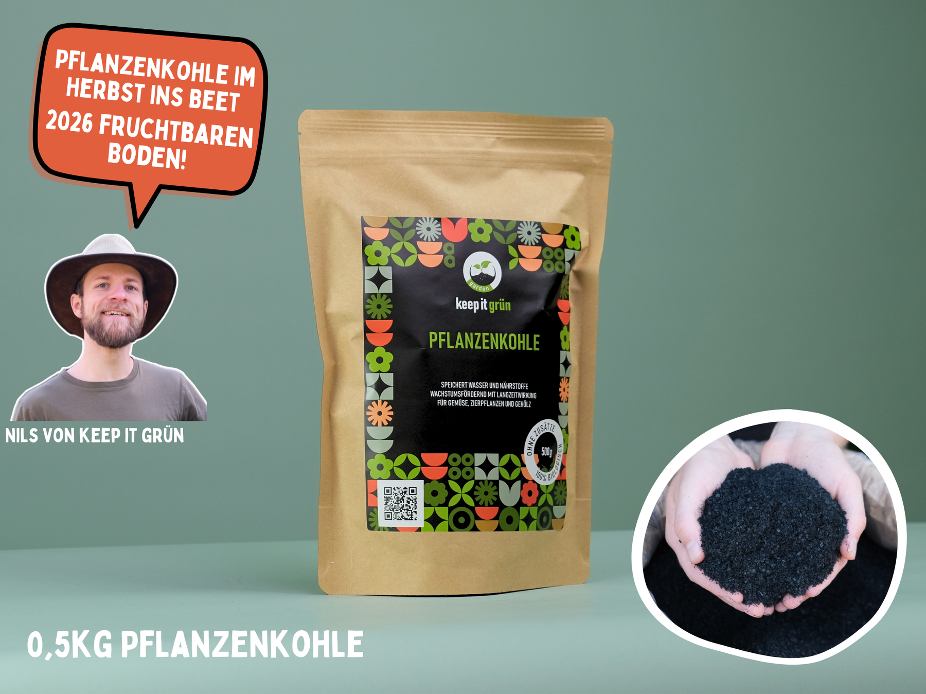 7,5kg/ca.25L Zertifizierte Biokohle / Pflanzenkohle Aus Naturbelassen