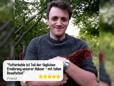 Futterkohle für Hühner - keep it grün